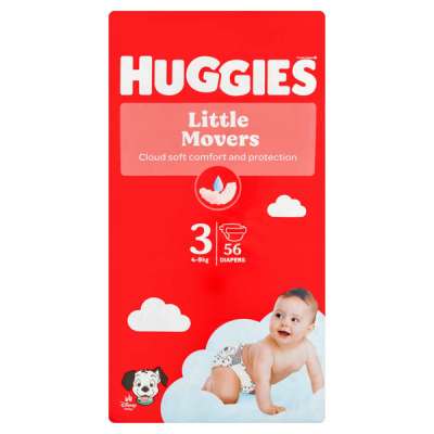 Huggies Little Movers 3 nadrágpelenka 4-9 kg - 56 db