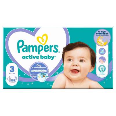 Pampers Active Baby pelenka 6-10kg, méret: 3 - 152 db