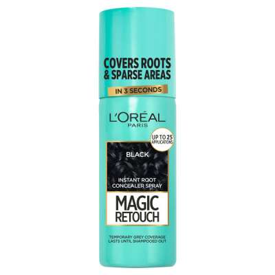 L'Oréal Paris Magic Retouch Hajtőszínező spray, fekete 75 ml - 1 db