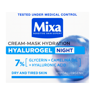Mixa Hyalurogel Night intenzív éjszakai hidratáló krém - 50 ml