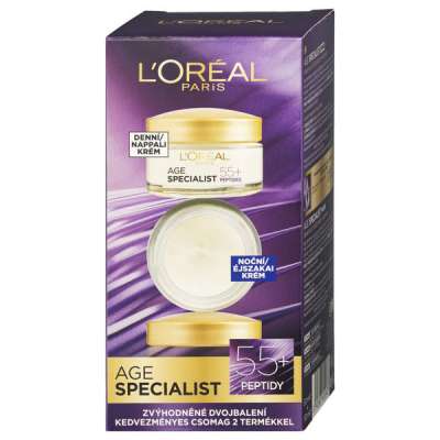 L'Oréal Paris Age Specialist 55+ csomag - 50 ml (nappali + éjszakai arckrém) - 1 db