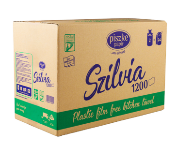 Szilvia1200 fóliamentes háztartási papírtörlő 2 réteg - 2 db