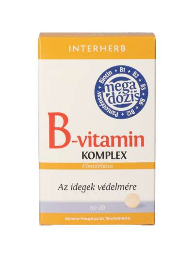 Interherb B-Vitamin Komplex Mega Dózis Tabletta - 60 db