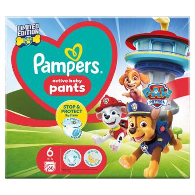 Pampers Pants Mancs Őrjárat bugyipelenka 6-os méret 13-19 kg - 60 db