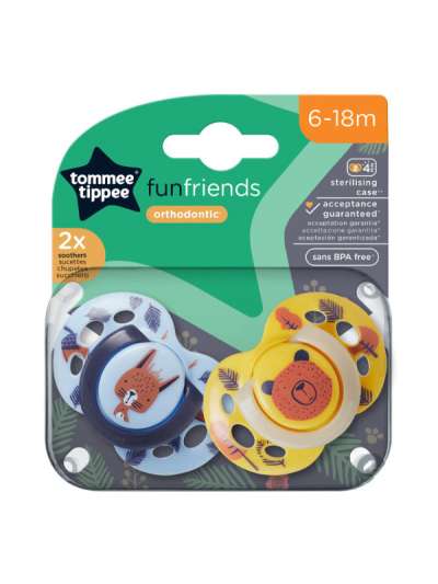 Tommee Tippee Fun játszócumi 6-18 hónapos kortól - 2 db