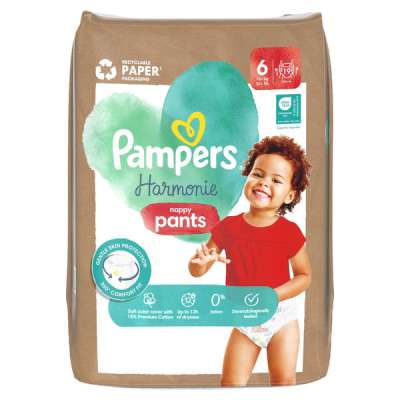 Pampers Harmonie bugyipelenka 15+ kg, méret: 6 - 19 db