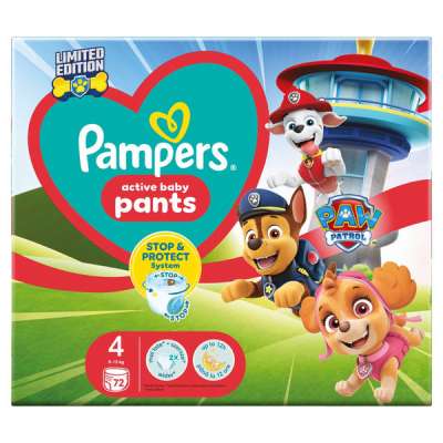 Pampers Pants Mancs Őrjárat bugyipelenka 4-es méret 9-15 kg - 72 db