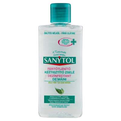 Sanytol fertőtlenítő kéztisztító zselé zöld tea - 75 ml