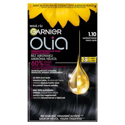 Garnier Olia hajfesték 1.10 Black Sapphire - 1 db