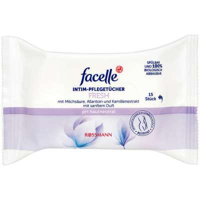 Facelle intim törlőkendő - 15 db