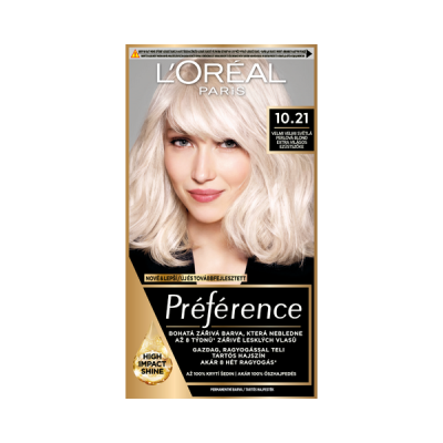 L'Oréal Paris Préférence hajfesték /10.21 extra világos ezüstszőke - 1 db
