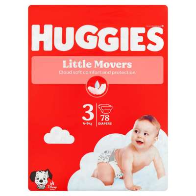 Huggies Little Movers 3 nadrágpelenka 4-9 kg - 78 db