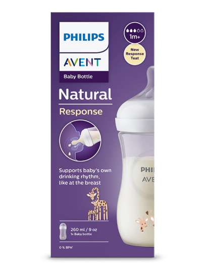 Philips Avent Natural Response cumisüveg 1 hónapos kortól 260 ml - 1 db