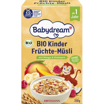 Babydream bio gyümölcsös müzli 1 éves kortól - 250 g