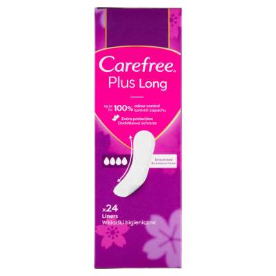 Carefree Plus Long tisztasági betét lágy illattal - 24 db