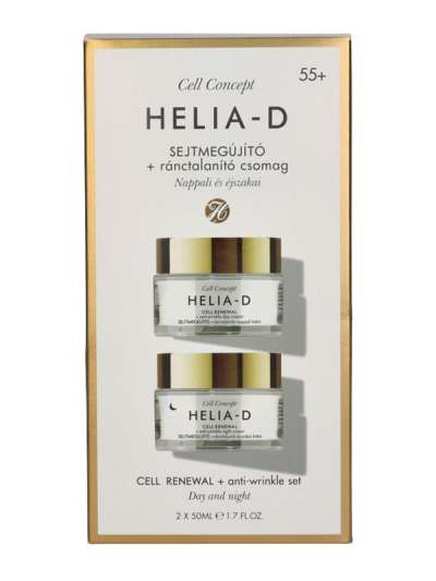 Helia-D Cell Concept sejtmegújító ránctalanító nappali és éjszakai krém 55+ 2x50 ml - 100 ml