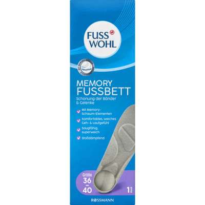 Fuss Wohl Memory talpbetéte 36-40, 1 pár - 1 db