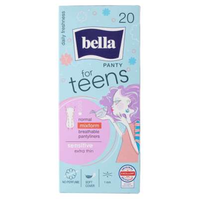 Bella for Teens Sensitive tisztasági betét - 20 db