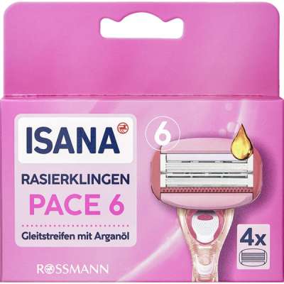 Isana női borortvabetét 6 pengés - 4 db