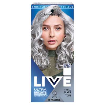 Schwarzkopf Color Live hajszínező 98 acélos ezüst - 1 db