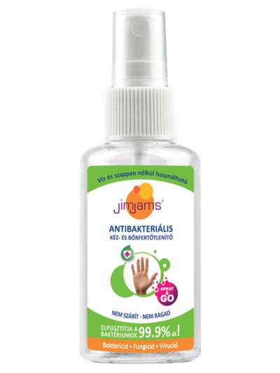 JimJams Antibakteriális kéz- és bőrfertőtlenítő spray - 50 ml