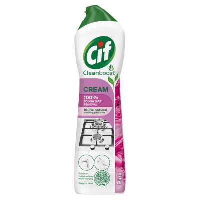 Cif Cleanboost Pink Flower súrolókrém - 500 ml