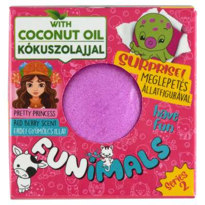 Funimals fürdőgolyó meglepetéssel /gránátalma - 100 g