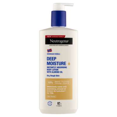 Neutrogena Deep Moisture azonnal beszívódó testápoló mandulaolajjal - 400 ml