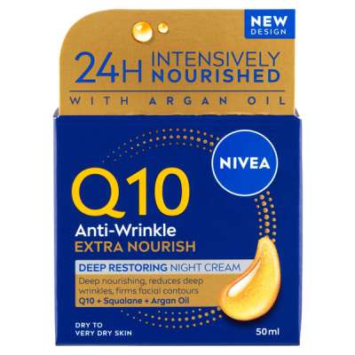 Nivea q10 power ránctalanító tápláló éjszakai krém - 50 ml
