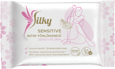 Silky Intim sensitive törlőkendő - 20 db