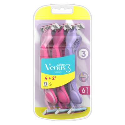 Gillette Venus Colors eldobható borotva - 6 db