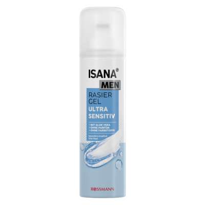 Isana Men Ultra Sensitive borotvagél - 200 ml