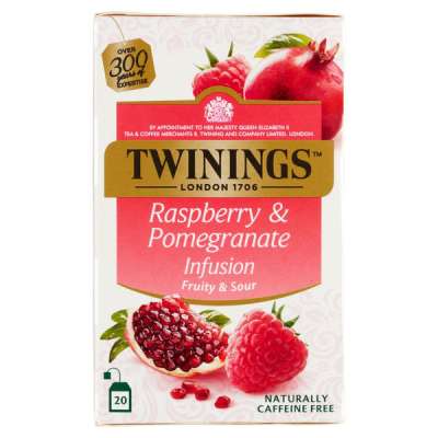 Twinings gránátalma és málna ízű herbatea 20 x 2g - 40 g
