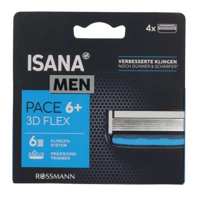 Isana Men 6 + 1 pengés borotva betét - 4 db