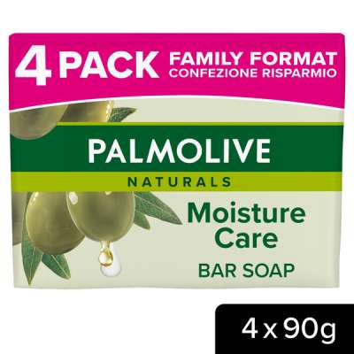 Palmolive Naturals Moisture Care pipereszappan olíva kivonattal 4 x 90 g - 360 g