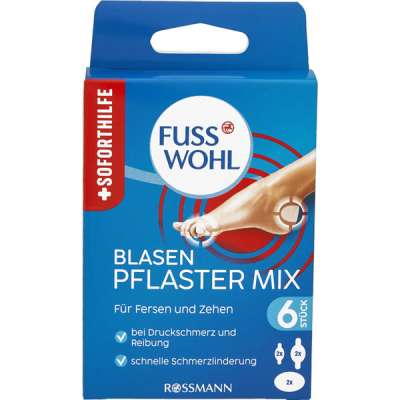 Fuss Wohl hólyagtapasz mix - 6 db