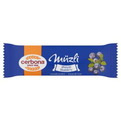 Cerbona áfonyás müzliszelet joghurtos bevonattal - 20 g
