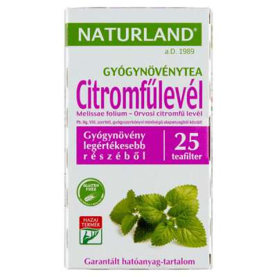 Naturland Citromfűlevél tea filteres - 25x1 g