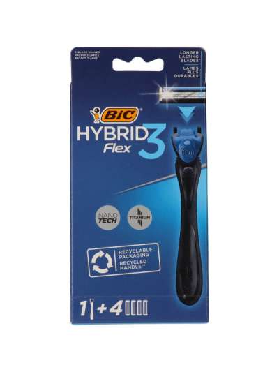 Bic flex3 hybrid borotvakészülék 4 db betéttel - 1 db