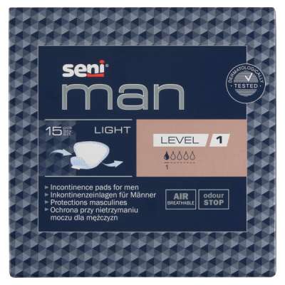 Seni Man Light Level 1 férfi inkontinencia betét - 15 db