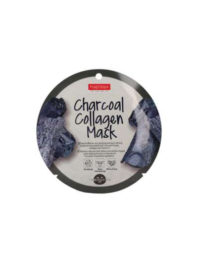 Purederm Aktív Szén Kollagénes fátyolmaszk - 1 db