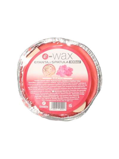 E-wax Titán tálcás gyanta + spatula - 100 ml