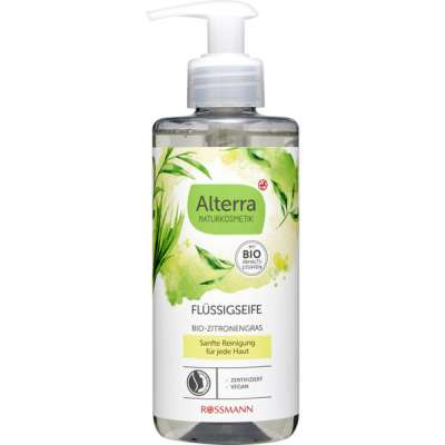 Alterra folyékony szappan citromfűvel és bio zöldtea-kivonattal - 300 ml