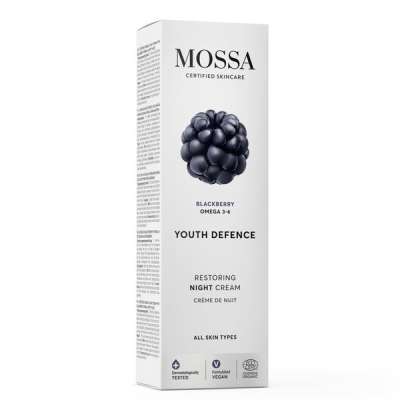 Mossa UTH DEFENCE Regeneráló éjszakai krém szederrel és omega 3-6 zsírsavakkal - 50 ml