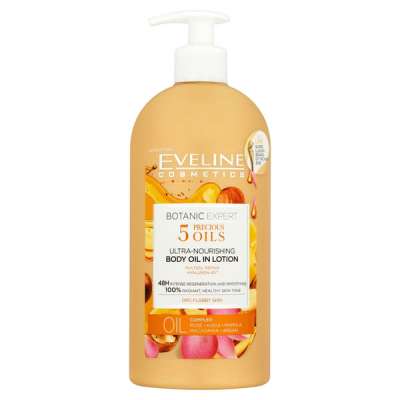 Eveline Botanic Expert tápláló testápoló 5 értékes olajjal - 350 ml