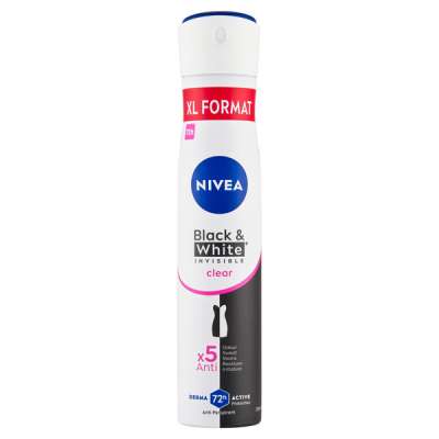 Nivea deo black & white invisible clear - 200 ml