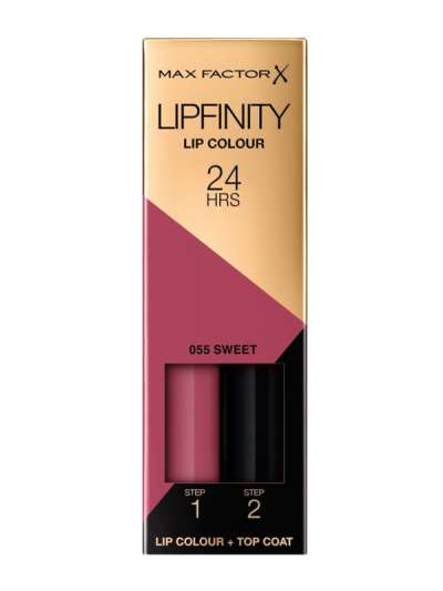 Max Factor Lipfinity kétlépcsős tartós ajakrúzs /55 sweet - 1 db
