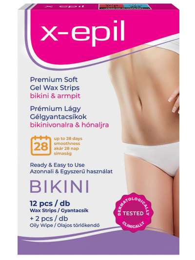 X-Epil gélgyantacsíkok erzékeny bőrre - 20 db