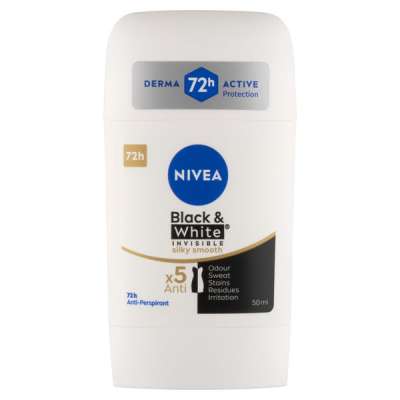 Nivea Blck&White Invisible Silky deo stift - 50 ml