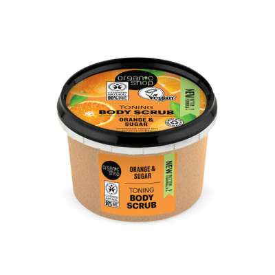 Organic Shop Toning testradír naranccsal és cukorral - 250 ml